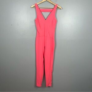 Free People Coral Never Better strappy back 1 piece jumpsuit, size XS.